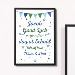 Personalised Nursery Gift Good Luck First Day at School Gift