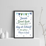 Personalised Nursery Gift Good Luck First Day at School Gift