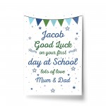 Personalised Nursery Gift Print Good Luck Gift School Nursery