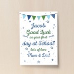 Personalised Nursery Gift Print Good Luck Gift School Nursery