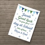 Personalised Nursery Gift Print Good Luck Gift School Nursery