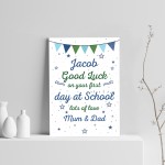 Personalised Nursery Gift Print Good Luck Gift School Nursery