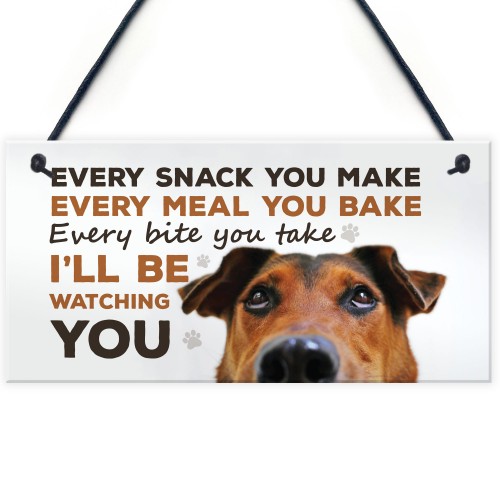 Funny Dog Sign For Home Hanging Home Kitchen Sign Funny Dog Gift