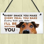 Funny Dog Sign For Home Hanging Home Kitchen Sign Funny Dog Gift