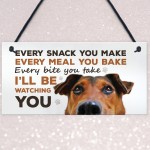 Funny Dog Sign For Home Hanging Home Kitchen Sign Funny Dog Gift