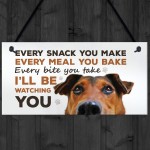 Funny Dog Sign For Home Hanging Home Kitchen Sign Funny Dog Gift