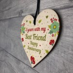 5th Wedding Anniversary Gift For Husband Wife Wooden Heart Gifts