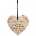 Cousin Birthday Card Gift Cousin Christmas Gift Wooden Heart