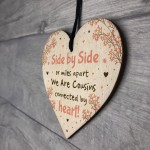 Cousin Birthday Card Gift Cousin Christmas Gift Wooden Heart