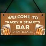 Personalised Any Name Backyard Bar Sign Home Bar Man Cave Sign