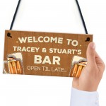 Personalised Any Name Backyard Bar Sign Home Bar Man Cave Sign