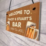 Personalised Any Name Backyard Bar Sign Home Bar Man Cave Sign