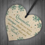 Stronger Inspirational Hanging Heart Plaque Friendship Gifts