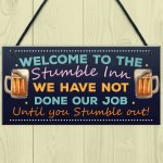 Funny Bar Sign Stumble Inn Novelty Bar Pub Signs And Plaques 