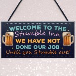 Funny Bar Sign Stumble Inn Novelty Bar Pub Signs And Plaques 