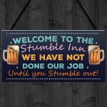 Funny Bar Sign Stumble Inn Novelty Bar Pub Signs And Plaques 