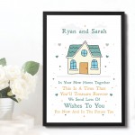 Personalised House Warming Gift First Home Gift Framed Print