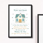 Personalised House Warming Gift First Home Gift Framed Print