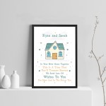 Personalised House Warming Gift First Home Gift Framed Print