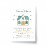 Personalised House Warming Gift First Home Print Congratulations