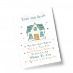 Personalised House Warming Gift First Home Print Congratulations