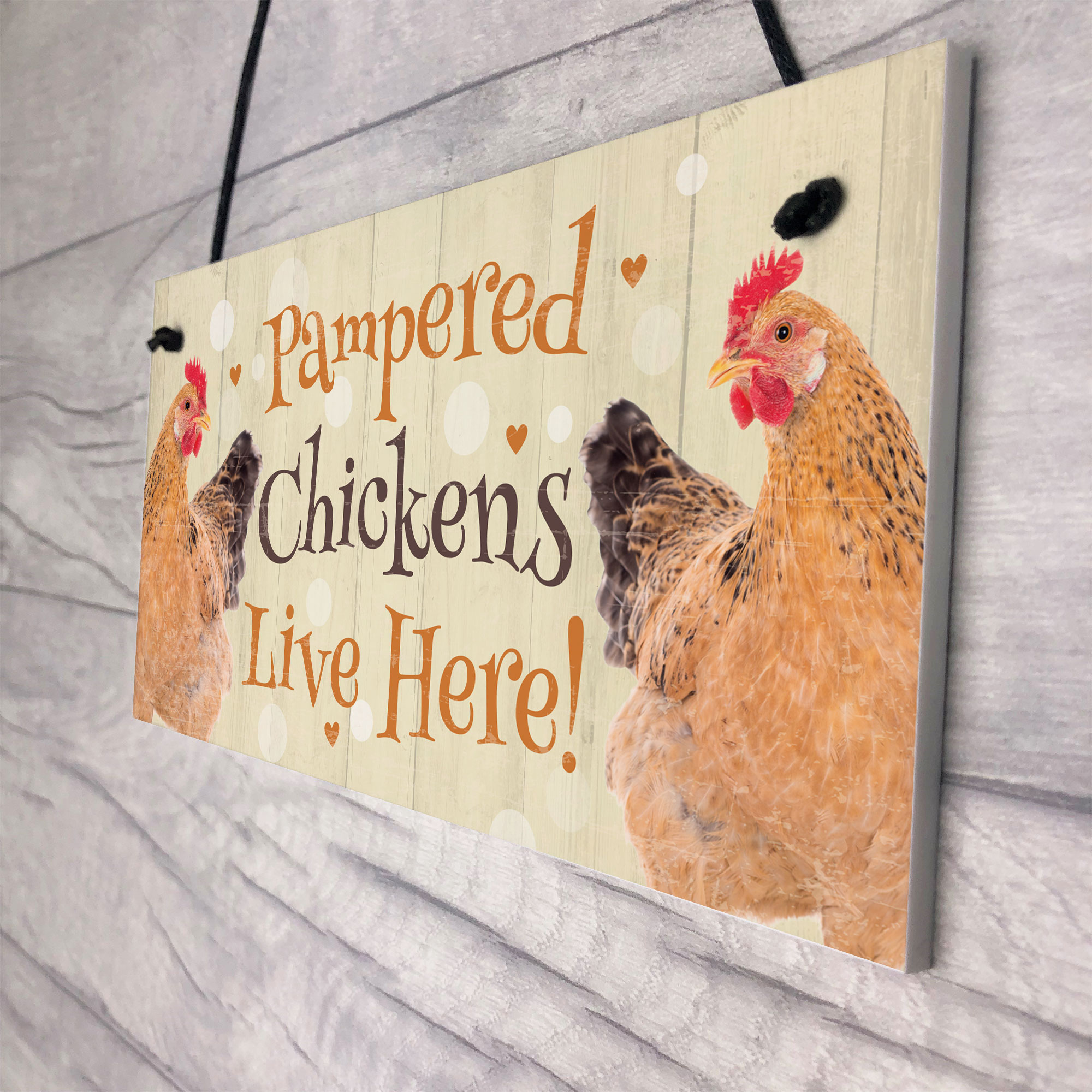 Chicken Coop Sign Funny Pampered Chicken Sign For Hen House