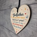 Godfather Gifts Best Friend Wooden Heart Plaque Thank You