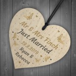 Personalised Just Married Gift For Husband Wife Wedding Gift