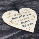 Personalised Just Married Gift For Husband Wife Wedding Gift