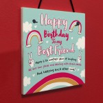 Bestfriend Sign Friendship Gift Funny Birthday Card Novelty Gift