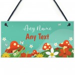 Personalsied Any Name Text Fairy Garden Hanging Plaque Sign Shed