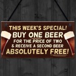 Novelty Funny Bar Sign Hanging Plaque For Man Cave Garden Sign