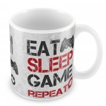 Eat Sleep Game Gaming Mug Gamer Gift Playstation Inspired Gift