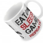 Eat Sleep Game Gaming Mug Gamer Gift Playstation Inspired Gift