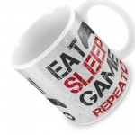 Eat Sleep Game Gaming Mug Gamer Gift Xbox Inspired Gift