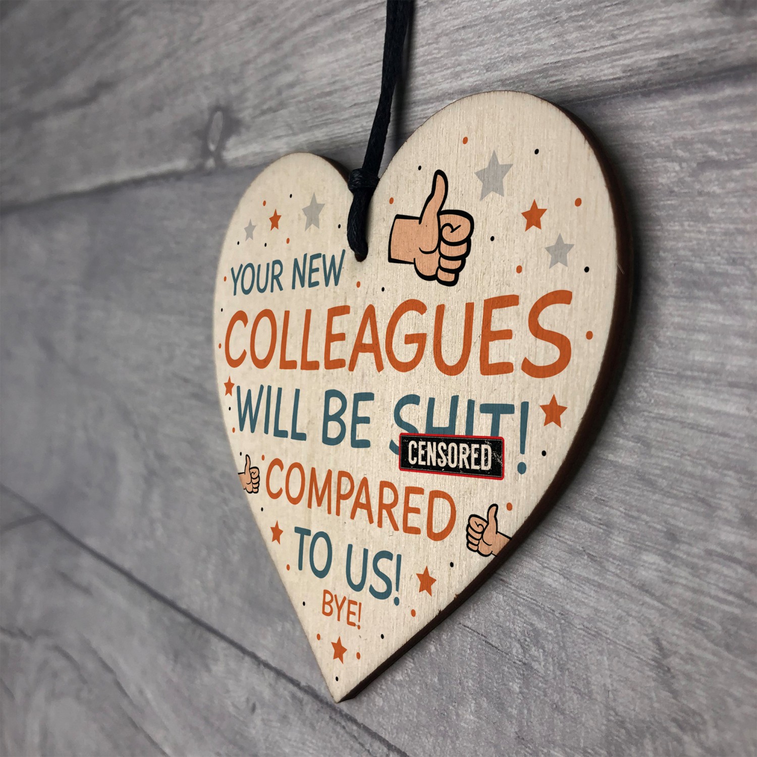 Colleague Heart Plaque Sign Friendship Gift Funny Colleague Gift