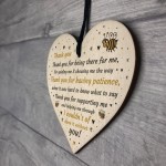 Special Thankyou Gift Wood Heart Boyfriend Girlfriend Husband 