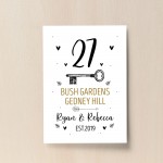 New Home Gift Personalised 1st First Home Home Decor Print Gift