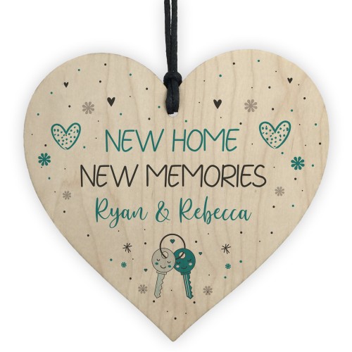 Personalised New Home Housewarming Gift Heart Plaque Sign