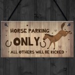 Horse Sign Funny Sign For Stables Signs About Horses Beware Gift