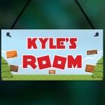 Personalised Gaming Sign Retro Gaming Gift Boys Bedroom Door