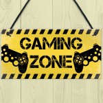 Gaming Zone Plaque For Boys Bedroom Man Cave Gaming Gamer