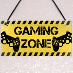 Gaming Zone Plaque For Boys Bedroom Man Cave Gaming Gamer