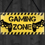 Gaming Zone Plaque For Boys Bedroom Man Cave Gaming Gamer