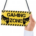 Gaming Zone Plaque For Boys Bedroom Man Cave Gaming Gamer