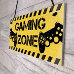 Gaming Zone Plaque For Boys Bedroom Man Cave Gaming Gamer