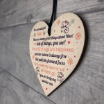 Thank You Gift For Nan Wooden Heart Nan Birthday Christmas Gift