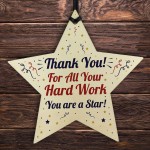 Special Thank You Gift Wood Heart Teacher Mentor Volunteer Gift