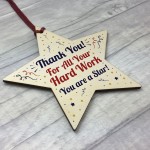 Special Thank You Gift Wood Heart Teacher Mentor Volunteer Gift