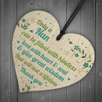 Nan Gift Thank You Wooden Heart Plaque Gift For Nan Birthday